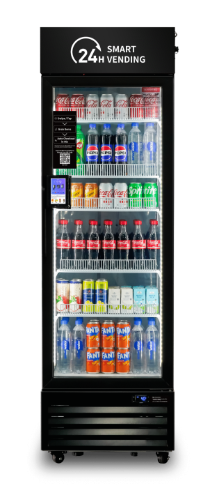 HAHA AI Smart Cooler vending machine for Houston offices